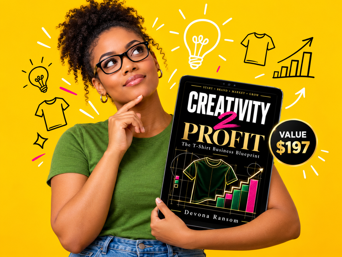 Creativity to Profit: The T-Shirt Business Blueprint- E-book- Releases November 14th, 2026